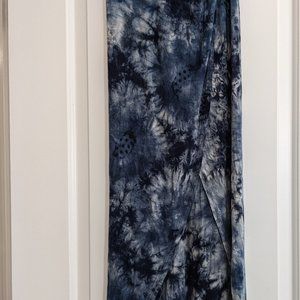 Long tie dye skirt